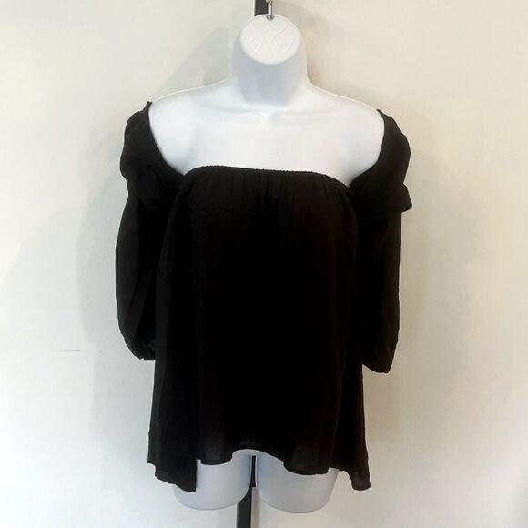 Elan Off The Shoulders Long Sleeve Top (S) - Picture 1 of 8